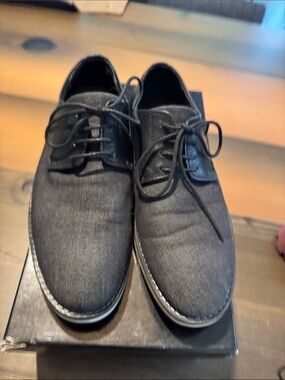 Men's Black Lace-Up Casual Dress Shoes